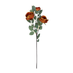 Alternative view of GloboStar® Artificial Garden CORAL RED CLIMBING ROSE BRANCH 21187 Τεχνητό Διακοσμητικό Κλαδί Τριαντάφυλλο Κοραλί Y70cm