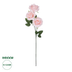 GloboStar® Artificial Garden LIGHT PINK CLIMBING ROSE BRANCH 21193 Τεχνητό Διακοσμητικό Κλαδί Τριαντάφυλλο Ανοιχτό Ροζ Y66cm