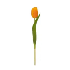 Alternative view of GloboStar® Artificial Garden ORANGE TULIP BRANCH 21202 Τεχνητό Διακοσμητικό Κλαδί Πορτοκαλί Τουλίπα Y37cm