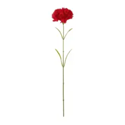 Alternative view of GloboStar® Artificial Garden Red CARNATION BRANCH 21210 Τεχνητό Διακοσμητικό Κλαδί Γαρίφαλο Κόκκινο Y60cm