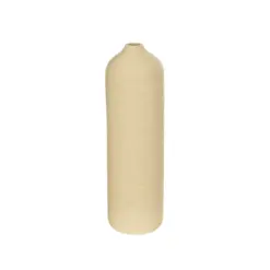 Alternative view of GloboStar® Artificial Garden VALENCIA 21246 Διακοσμητικό Κεραμικό Βάζo Μπεζ Π10 x Μ10 x Υ33 cm