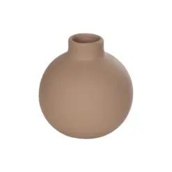 Alternative view of GloboStar® Artificial Garden MAURITIUS 21259 Διακοσμητικό Κεραμικό Βάζo ΚαφέΠ12 x Μ12 x Υ14 cm