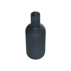 Alternative view of GloboStar® Artificial Garden MYSTIQUE 21275 Διακοσμητικό Κεραμικό Βάζo Γκρι Π7 x Μ7 x Υ20cm