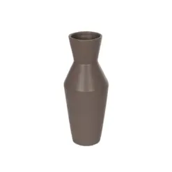 Alternative view of GloboStar® Artificial Garden UNIQUE 21286 Διακοσμητικό Κεραμικό Βάζo Καφέ Π10 x Μ10 x Υ24cm