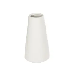 Alternative view of GloboStar® Artificial Garden CONSOLI 21287 Διακοσμητικό Κεραμικό Βάζο Μπεζ Μ14 x Π14 x Υ25cm