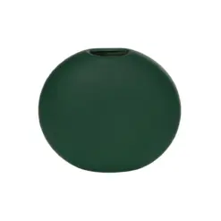 Alternative view of GloboStar® Artificial Garden MENORCA 21292 Διακοσμητικό Κεραμικό Βάζo Πράσινο Π15 x Μ15 x Υ14cm
