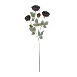 Alternative view of GloboStar® Artificial Garden PURPLE BRANCH 21301 Τεχνητό Διακοσμητικό Κλαδί Τριαντάφυλλα Μωβ Y60cm