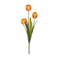 Alternative view of GloboStar® Artificial Garden ORANGE TULIP BRANCH 21308 Τεχνητό Διακοσμητικό Κλαδί Πορτοκαλί Τουλίπα Y48cm