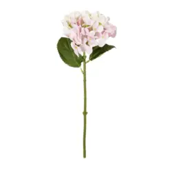 Alternative view of GloboStar® Artificial Garden PINK HYDRANGEA BRANCH 21318 Τεχνητό Διακοσμητικό Κλαδί Ροζ Ορτανσία Y48cm