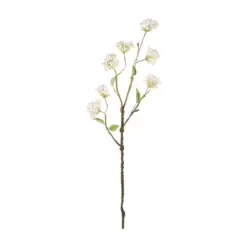 Alternative view of GloboStar® Artificial Garden WHITE CHERRY BLOSSOM BRANCH 21320 Τεχνητό Διακοσμητικό Λευκό Κλαδί Κερασίας Y88cm
