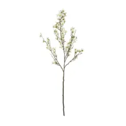 Alternative view of GloboStar® Artificial Garden WHITE FORSYTHIA BRANCH 21326 Τεχνητό Διακοσμητικό Λευκό Κλαδί Φορσύθιας Y83cm