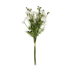 Alternative view of GloboStar® Artificial Garden WHITE CHRYSANTHEMUM BOUQUET 21330 Τεχνητό Διακοσμητικό Μπουκέτο Λευκό Χρυσάνθεμο Y50cm