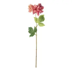 Alternative view of GloboStar® Artificial Garden PINK DHALIA BRANCH 21334 Τεχνητό Διακοσμητικό Ροζ Κλαδί Ντάλια Y60cm