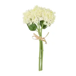 Alternative view of GloboStar® Artificial Garden WHITE HYACINTH BOUQUET 21351 Τεχνητό Διακοσμητικό Μπουκέτο Λευκός Υάκυνθος Y30cm