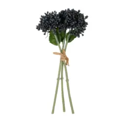 Alternative view of GloboStar® Artificial Garden BLACK HYACINTH BOUQUET 21356 Τεχνητό Διακοσμητικό Μπουκέτο Μαύρο Υάκυνθος Y30cm