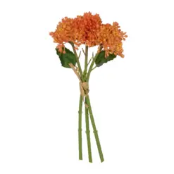 Alternative view of GloboStar® Artificial Garden ORANGE HYACINTH BOUQUET 21357 Τεχνητό Διακοσμητικό Μπουκέτο Πορτοκαλί Υάκυνθος Y30cm