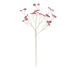 Alternative view of GloboStar® Artificial Garden PINK BRANCH BABY BREATH 21368 Τεχνητό Διακοσμητικό Κλαδί Ροζ Γυψοφίλης Y61cm