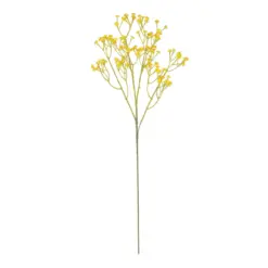 Alternative view of GloboStar® Artificial Garden YELLOW BRANCH BABY BREATH 21370 Τεχνητό Διακοσμητικό Κλαδί Κίτρινης Γυψοφίλης Y61cm