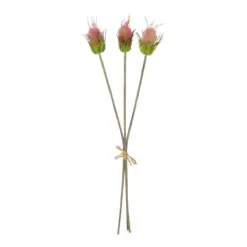 Alternative view of GloboStar® Artificial Garden PINK VELVET FRUIT BOUQET 21377 Τεχνητό Διακοσμητικό  Μπουκέτο Βερμπάσκο Y56cm