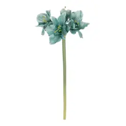 Alternative view of GloboStar® Artificial Garden SKY BLUE KAFFIR LILY BRANCH 21389 Τεχνητό Διακοσμητικό Κλαδί Μπλέ Κρίνο Y72cm