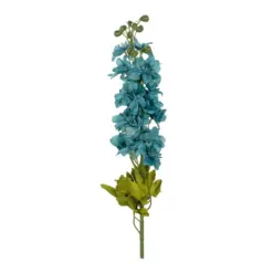 Alternative view of GloboStar® Artificial Garden BLUE DELPHINIUM FLOWER BRANCH 21394 Τεχνητό Διακοσμητικό Κλαδί Δελφίνιο Y48cm