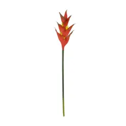 Alternative view of GloboStar® Artificial Garden RED PEACOCK BRANCH 21398 Τεχνητό Διακοσμητικό Κλαδί Κόκκινο πουλί του παραδείσου Y90cm