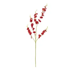 Alternative view of GloboStar® Artificial Garden RED DANCE ORCHID BRANCH 21413 Τεχνητό Διακοσμητικό Κλαδί Κόκκινη Ορχιδέα Y90cm