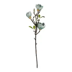Alternative view of GloboStar® Artificial Garden BLUE MAGNOLIA BRANCH 21418 Τεχνητό Διακοσμητικό Κλαδί Μπλε Μανόλια Y72cm