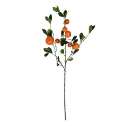 Alternative view of GloboStar® Artificial Garden ORANGE FRUIT BRANCH 21435 Τεχνητό Διακοσμητικό Κλαδί Πορτακαλιά Y83cm