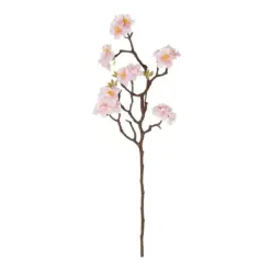 Alternative view of GloboStar® Artificial Garden PINK CHERRY BLOSSOM BRANCH 21454 Τεχνητό Διακοσμητικό Κλαδί Ροζ Κερασίας Y67cm