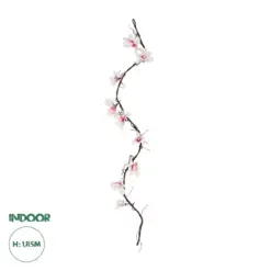GloboStar® Artificial Garden MAGNOLIA FLOWER VINE 21470 Τεχνητό Διακοσμητικό Κλαδί Μανόλιας Y185cm