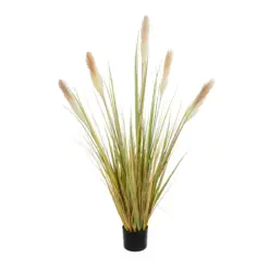 Alternative view of GloboStar® Artificial Garden PAMPAS GRASS 21478 Τεχνητό Διακοσμητικό Φυτό Μπεζ & Πράσινο Πάμπας Μ90 x Π40 x Υ150cm