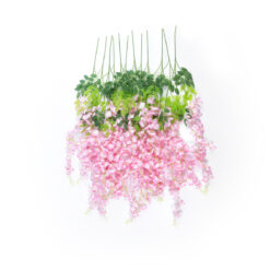 Alternative view of GloboStar® Artificial Garden PALE PINK WISTERIA FLOWER BRANCH 21511 Σετ 12 Τεχνητά Διακοσμητικά κλαδιά Βιστέριας Απαλό Ροζ Φ45 x Υ120cm