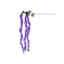 Alternative view of GloboStar® Artificial Garden PURPLE WISTERIA FLOWER BRANCH 21517 Τεχνητό Διακοσμητικό κλαδί Βιστέρια Μωβ Φ45 x Υ164cm