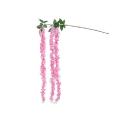 Alternative view of GloboStar® Artificial Garden PINK WISTERIA FLOWER BRANCH 21518 Τεχνητό Διακοσμητικό κλαδί Βιστέρια Ροζ Φ45 x Υ164cm