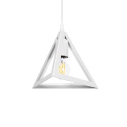 Alternative view of GLOBOSTAR® TRIANGLE 203-0163 Μοντέρνο Κρεμαστό Φωτιστικό Οροφής με Ντουί 1 x E27 AC 220-240V IP20 - Λευκό - Μ24 x Π24 x Υ22cm