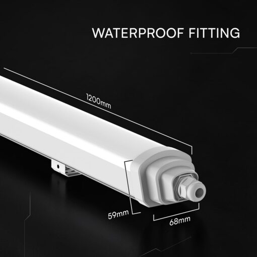 V‑TAC TK‑Series LED Waterproof 36W 2160lm 4000K 120cm IP65 6yrs Wty – V-TAC 233876VT