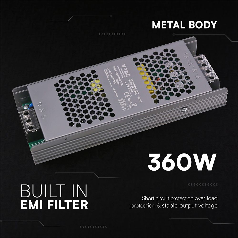 ⚡ Νέα Τροφοδοτικά V-TAC 12V & 24V – Slim Design & Υψηλή Απόδοση!