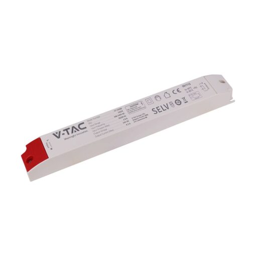 V‑TAC 24252VT 200W Τροφοδοτικό LED Πλαστικό 24V 8.3A Λευκό IP44 320×41×30 24252VT