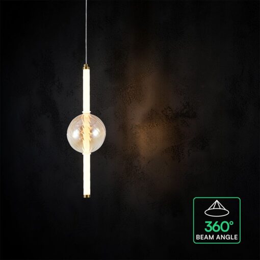 V-TAC 24284VT Κρεμαστό LED Φωτιστικό 8W 1100 lm 3000K Μελί+Λευκό – 150×1870 mm