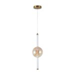 V-TAC 24284VT Κρεμαστό LED Φωτιστικό 8W 1100 lm 3000K Μελί+Λευκό – 150×1870 mm