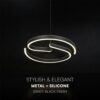 V-TAC 24289VT Κρεμαστό LED Φωτιστικό 25W 3250lm 4000K Μαύρο Ματ – 400×60 mm
