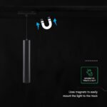 V‑TAC 24413VT Φωτιστικό Κρεμαστό Μαγνητικό LED Μαύρο 735lm 4000K COB 48V IP20 115×50×1500