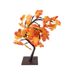 Alternative view of GLOBOSTAR® TREEDECO 71586 Μοντέρνο Επιτραπέζιο Φωτιστικό Πορτατίφ LED 2W 100lm 200° DC 5V με USB 2.0 IP20 Θερμό Λευκό 2700K - Πορτοκαλί & Καφέ - Μ30 x Π30 x Υ41cm - 2 Χρόνια Εγγύηση