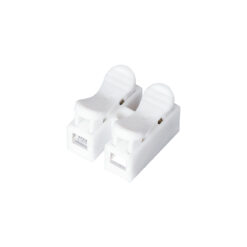 Alternative view of GloboStar® FAST-CONNECT 69905 Διπλή Κλέμα Ταχείας Σύνδεσης & Διακλάδωσης Καλωδίων - 2 x Είσοδοι & 2 x Έξοδοι με Συμβατή Διατομή Καλωδίων 0.2mm² έως 1mm² - 250V 2A Max - Μ2 x Π1.7 x Υ1.3cm - Λευκό - Πακέτο 20 Τεμαχίων - 5 Years Warranty