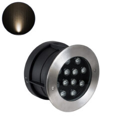 Alternative view of GloboStar® UNDERWATER-JULIA 90568 Υποβρύχιο Χωνευτό Φωτιστικό Σποτ Ειδικό για Σιντριβάνια LED 12W 1080lm 15° DC 24V Αδιάβροχο IP68 Φ18 x Υ11.2cm Θερμό Λευκό 2700K - Ανοξείδωτο Ατσάλι - 3 Χρόνια Εγγύηση