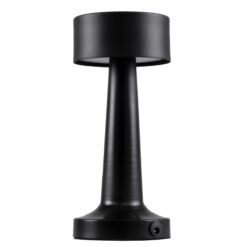 Alternative view of GloboStar® BELLA 76503 Επαναφορτιζόμενο Επιτραπέζιο Φωτιστικό Πορτατίφ LED 1.5W 105lm 120° DC 5V IP44 Θερμό Λευκό 2700K Dimmable Μαύρο Αλουμίνιο - Μ9 x Π9 x Υ21cm - 2 Xρόνια Εγγύηση