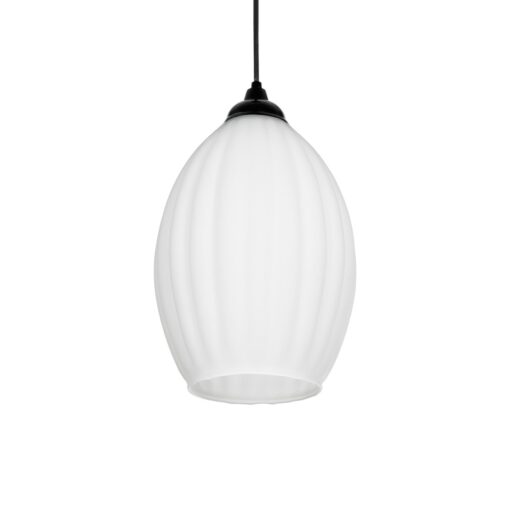 GLOBOSTAR® GURIA 206-0008 Μοντέρνο Κρεμαστό Φωτιστικό Οροφής με Ντουί 1 x E27 AC 220-240V IP20 – Λευκό – Μ19 x Π19 x Υ26cm