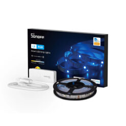 Alternative view of GloboStar® 80098 SONOFF L3-5M RGB Smart LED Strip Light WiFi 2.4GHz 90 SMD/5M 5050 5m Roll & Power Adapter DC 5V Max 10W