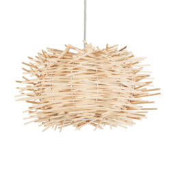 Alternative view of GLOBOSTAR® MINORCA 01729 Boho Κρεμαστό Φωτιστικό Οροφής με Ντουί 1 x E27 AC 220-240V IP20 - Μπεζ - Μ30 x Π30 x Υ18cm